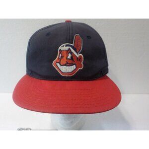 Vintage Cleveland Indians Red, White & Blue Snapback by Twins Ball Cap Hat OSFA